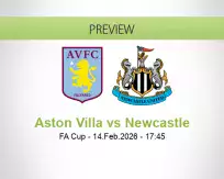 Aston Villa Newcastle betting prediction (14 February 2026)