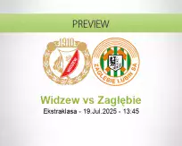 Widzew Zagłębie betting prediction (19 July 2025)