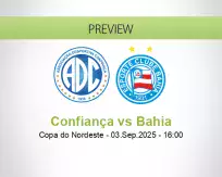 Confiança vs Bahia