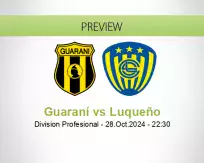 Guaraní Luqueño betting prediction (29 October 2024)