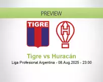 Tigre Huracán betting prediction (08 August 2025)