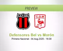 Defensores Bel vs Morón