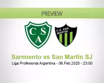 Sarmiento San Martín SJ betting prediction (07 February 2025)