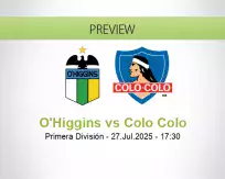 O'Higgins Colo Colo betting prediction (27 July 2025)