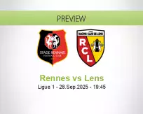 Rennes Lens betting prediction (29 September 2025)