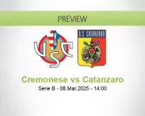 Cremonese Catanzaro betting prediction (08 March 2025)