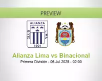 Alianza Lima Binacional betting prediction (06 July 2025)