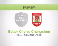 Better City vs Changchun