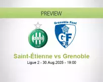 Saint-Étienne Grenoble betting prediction (30 August 2025)