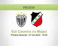 Est Caseros Maipú betting prediction (27 October 2024)