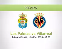 Las Palmas Villarreal betting prediction (08 February 2025)