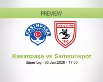 Kasımpaşa Samsunspor betting prediction (30 January 2026)