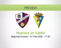 Huesca Cádiz betting prediction (01 February 2026)