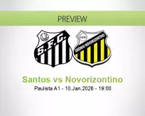 Santos Novorizontino betting prediction (10 January 2026)