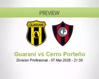 Guaraní vs Cerro Porteño