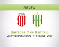 Barracas C Banfield betting prediction (01 February 2025)