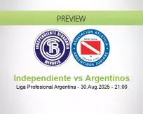 Independiente Argentinos betting prediction (31 August 2025)