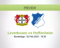 Leverkusen Hoffenheim betting prediction (02 February 2025)