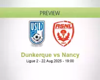 Dunkerque Nancy betting prediction (22 August 2025)