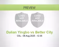 Dalian Yingbo Better City betting prediction (08 August 2025)
