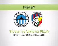 Slovan Viktoria Plzeň betting prediction (31 August 2025)