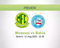 Mirassol Bahia betting prediction (01 September 2025)
