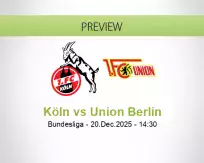 Köln Union Berlin betting prediction (20 December 2025)