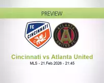 Cincinnati Atlanta United betting prediction (22 February 2026)