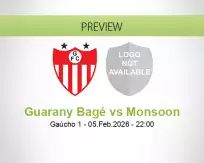 Guarany Bagé vs Monsoon