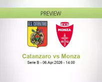 Catanzaro Monza betting prediction (06 April 2026)