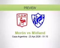 Morón Midland betting prediction (23 April 2026)