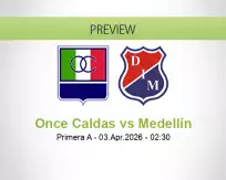 Once Caldas Medellín betting prediction (03 April 2026)
