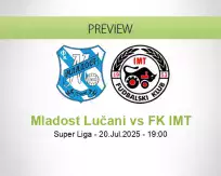 Mladost Lučani FK IMT betting prediction (20 July 2025)