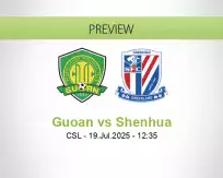 Guoan Shenhua betting prediction (19 July 2025)