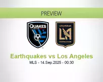 Earthquakes Los Angeles betting prediction (14 September 2025)
