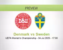 Denmark Sweden betting prediction (04 July 2025)