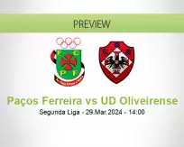 Paços Ferreira vs UD Oliveirense