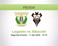 Leganés Albacete betting prediction (11 April 2026)