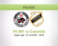 FK IMT Čukarički betting prediction (27 July 2025)