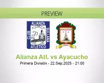 Alianza Atl. Ayacucho betting prediction (22 September 2025)