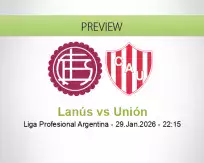 Lanús Unión betting prediction (29 January 2026)