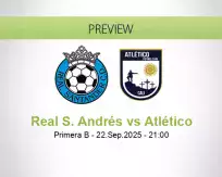 Real S. Andrés Atlético betting prediction (22 September 2025)