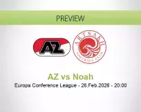 AZ Noah betting prediction (26 February 2026)