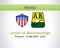 Junior vs Bucaramanga
