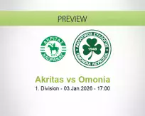 Akritas Omonia betting prediction (03 January 2026)
