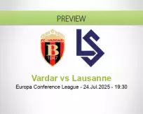 Vardar Lausanne betting prediction (24 July 2025)
