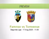 Farense Torreense betting prediction (17 August 2025)