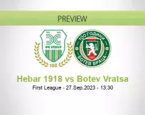 Hebar 1918 Botev Vratsa betting prediction (27 September 2023)