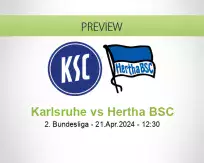 Karlsruhe Hertha BSC betting prediction (21 April 2024)