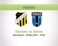 Häcken Sirius betting prediction (28 May 2022)